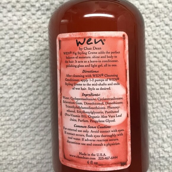 WEN by Chaz Dean FIG STYLING CREME CREAM~ 6 oz w/ Pump - Picture 2 of 2